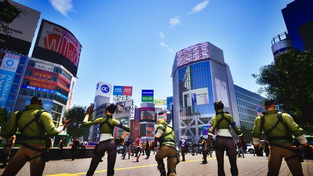 ゲーム「FORTNITE」で再現した渋谷の街並み